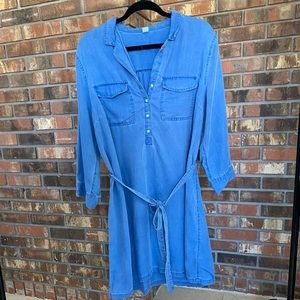 3/4 sleeve jean dress